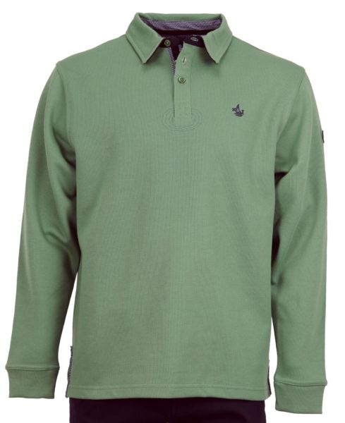 Image de Sweat col polo unité -  3 XL VERT MOUSSE