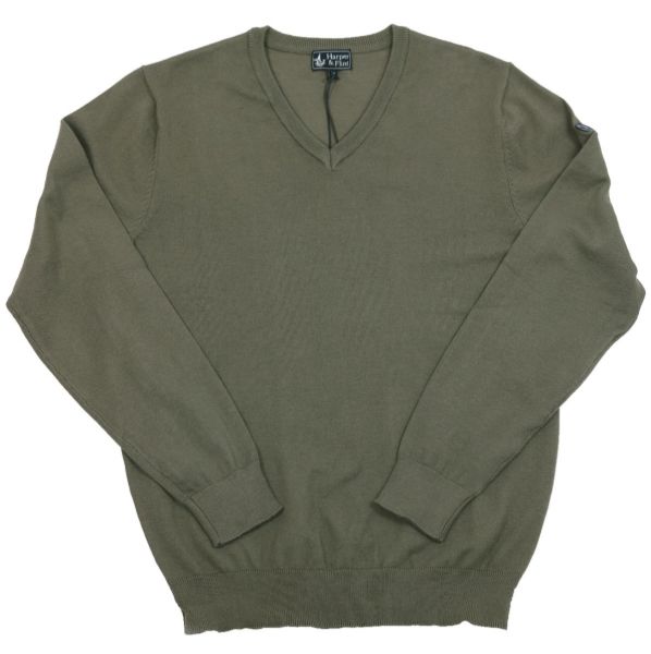 Image de Pull viscose col V unité -  L TAUPE