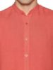 Image de Chemise lin col Mao unité -  XL BRIQUE