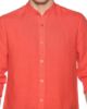 Image de Chemise lin col Mao unité -  2 XL MANDARINE