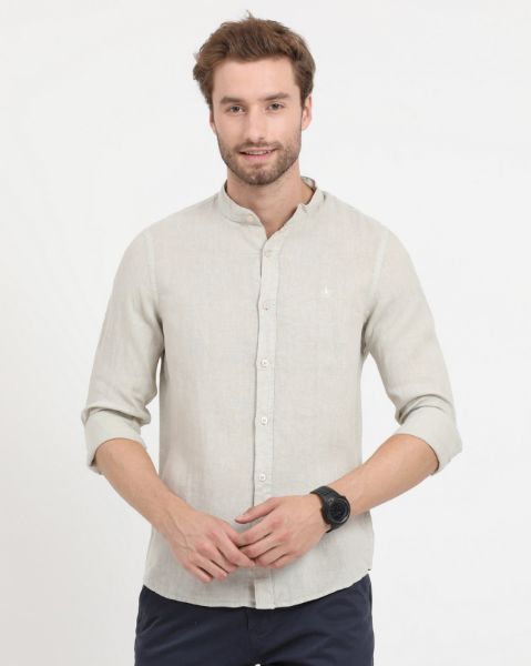 Image de Chemise lin col Mao unité -  2 XL NATUREL