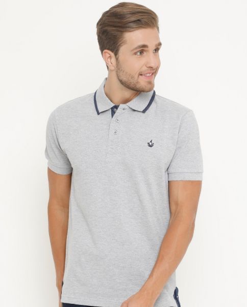 Image de polo Harper petit logo unité -  L GRIS