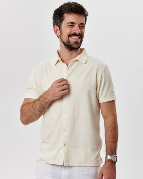 Image de polo éponge gilet unité -  S CREME