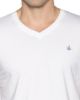 Image de T shirt col V unité -  3 XL BLANC