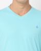 Image de T shirt col V unité -  3 XL TURQUOISE