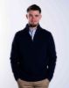 Image de Pull coton demi zip unité -  S MARINE