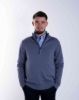 Image de Pull coton demi zip unité -  S ARDOISE