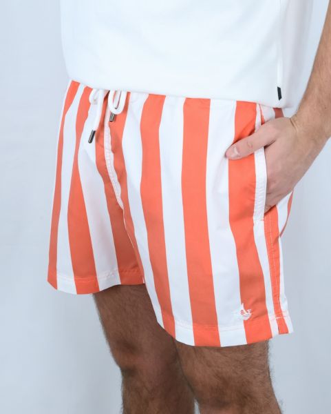 Image de MAILLOT Homme larges rayures unité -  L CORAIL