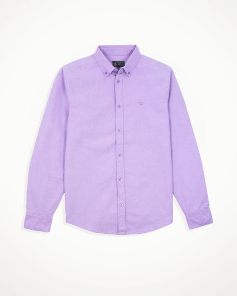 Image de Chemise Oxford unie unité -  3 XL LILAS