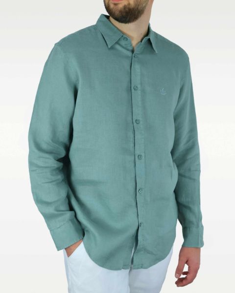 Image de Chemise lin ML unie unité -  XL LAGON