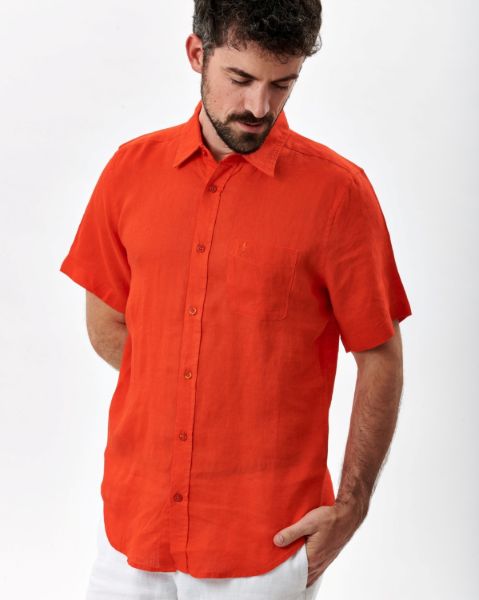 Image de Chemise en lin MCourtes unité -  XL TANGERINE