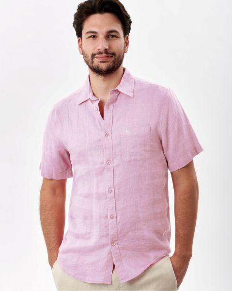 Image de Chemise en lin MCourtes unité -  3 XL ROSE