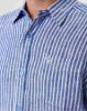 Image de Chemise lin rayée MC  unité -  3 XL MARINE