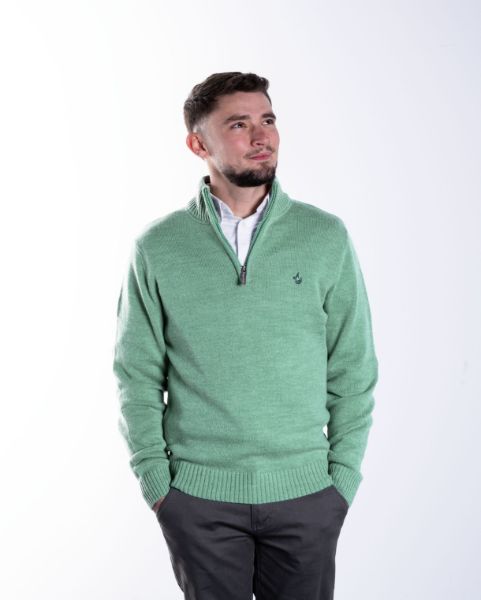 Image de Pull laine Harper unité -  L VERT MENTHE