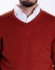 Image de Pull col V cahemire unité -  XL ROUILLE