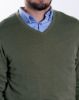 Image de Pull col V cahemire unité -  3 XL KAKI