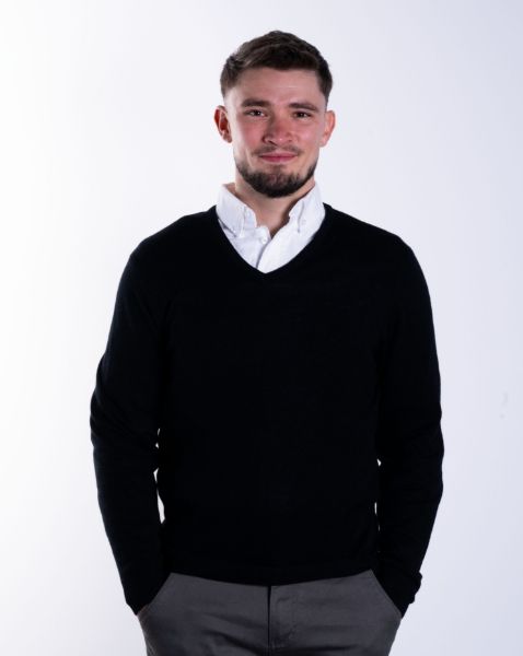 Image de Pull col V cahemire unité -  3 XL NOIR