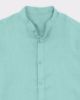 Image de Chemise lin col Mao unité -  2 XL TURQUOISE