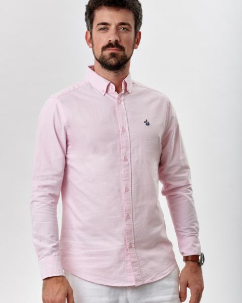 Image de Chemise Oxford unie unité -  2 XL ROSE