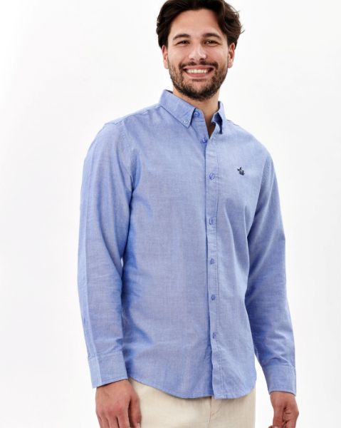 Image de Chemise Oxford unie unité -  M MARINE