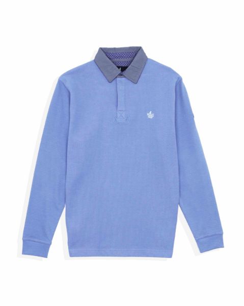 Image de Sweat col polo jeans unité -  L CIEL