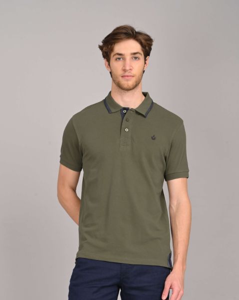 Image de polo Harper petit logo unité -  XL OLIVE