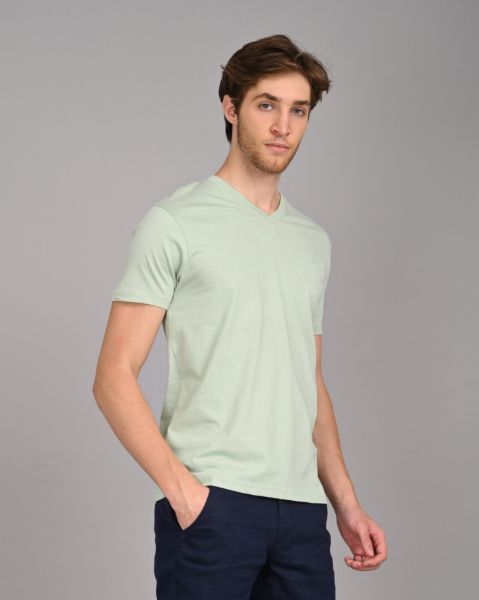 Image de T shirt col V unité -  3 XL CELADON