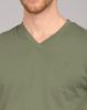 Image de T shirt col V unité -  M OLIVE