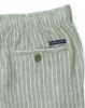 Image de Pantalon lin jog. rayé unité -  L OLIVE