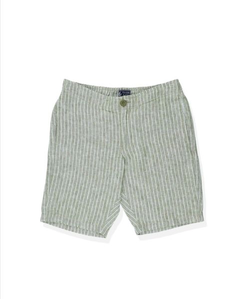 Image de Bermuda lin élastiqué jog rayé pack de 16 p ( 21€/p ) -  Pack OLIVE