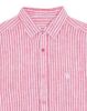 Image de Chemise en lin Rayée unité -  3 XL FRAMBOISE