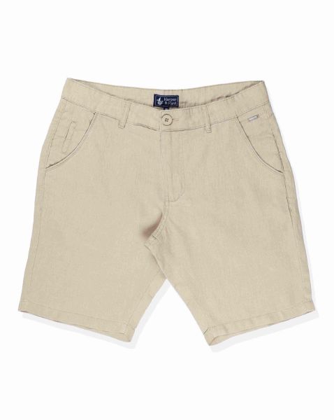 Image de Bermuda lin unité -  44 BEIGE