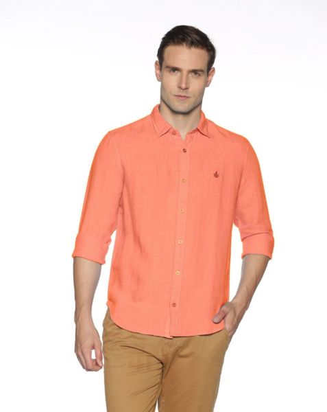 Image de Chemise lin ML unie unité -  4 XL CORAIL