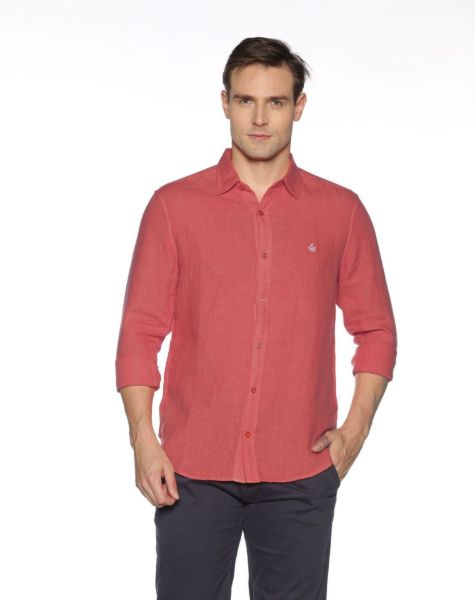 Image de Chemise lin ML unie unité -  2 XL BRIQUE