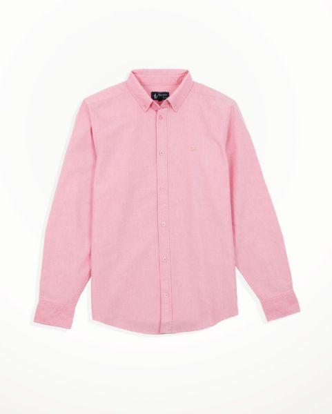 Image de Chemise Oxford unie unité -  XL FRAMBOISE