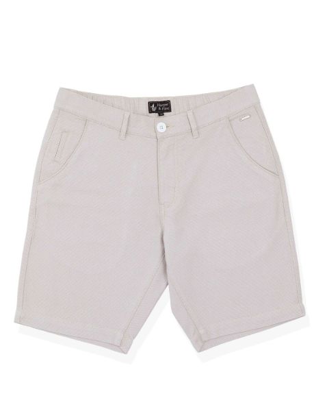 Image de Bermuda Dobby coton unité -  38 MASTIC