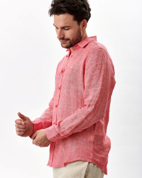 Image de Chemise lin chinée unité -  S FRAMBOISE
