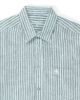 Image de Chemise lin rayée MC  unité -  S KAKI