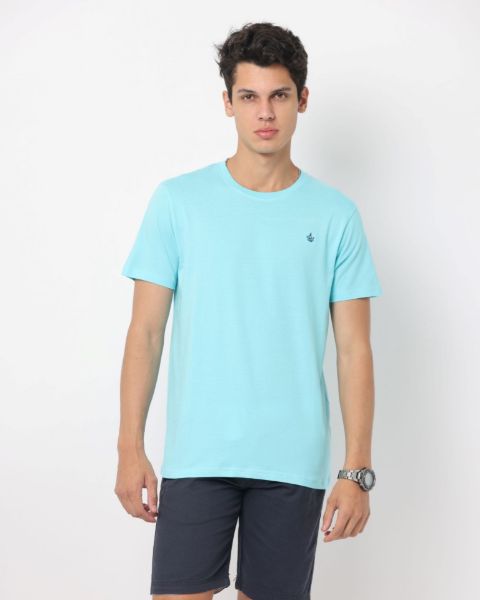 Image de T shirt col rond unité -  XL TURQUOISE