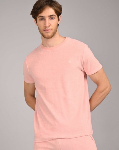 Image de T shirt velours éponge unité -  S VIEUX ROSE
