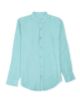 Image de Chemise lin col Mao unité -  4 XL TURQUOISE