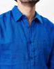 Image de Chemise lin ML unie unité -  S COBALT