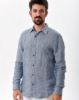 Image de Chemise lin chinée unité -  4 XL MARINE