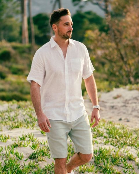 Image de Chemise en lin MCourtes unité -  M BLANC