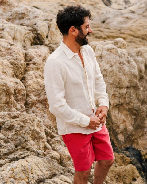 Image de Chemise lin ML unie unité -  XL CREME