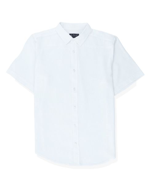 Image de Chemise voile de coton MC  unité -  M BLANC