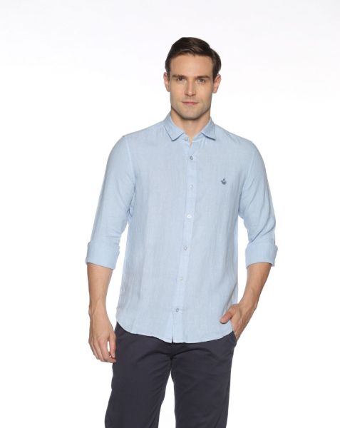 Image de Chemise lin ML unie unité -  4 XL GLACIER