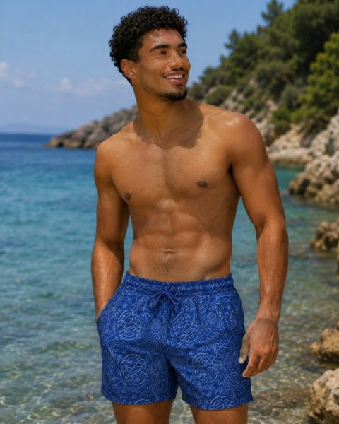 Image de Maillot Homme imprimé caraïbes unité -  S MARINE
