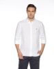 Image de Chemise lin ML unie unité -  S BLANC
