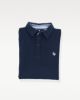 Image de Sweat col polo unité -  M MARINE/ BLANC